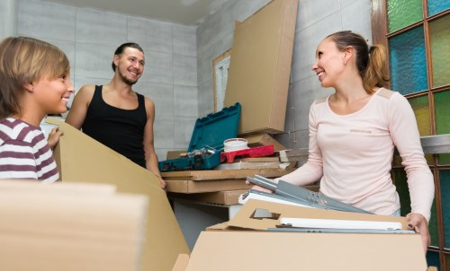 Loading furniture and boxes for a Harringay man and van move