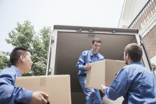 Storage units and organized belongings in Harringay