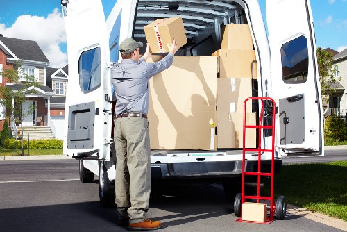 Local moving van helping with flat moves in North London