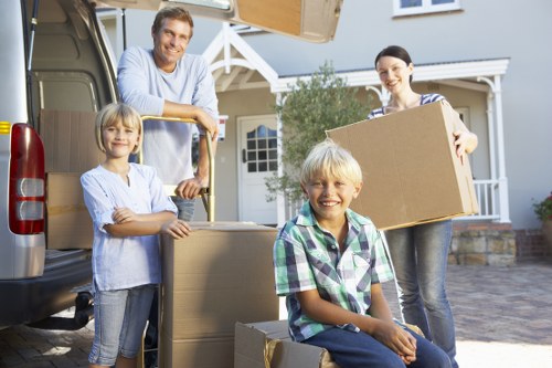Furniture and fragile items prepared for house removals