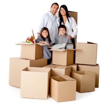Staff trained in safe lifting techniques during a house move