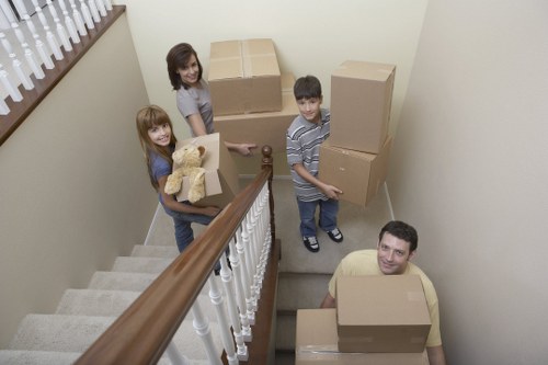 Professional business removals setup for a commercial move in North London